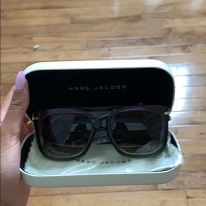 Marc Jacobs Purple and Black Sunglasses